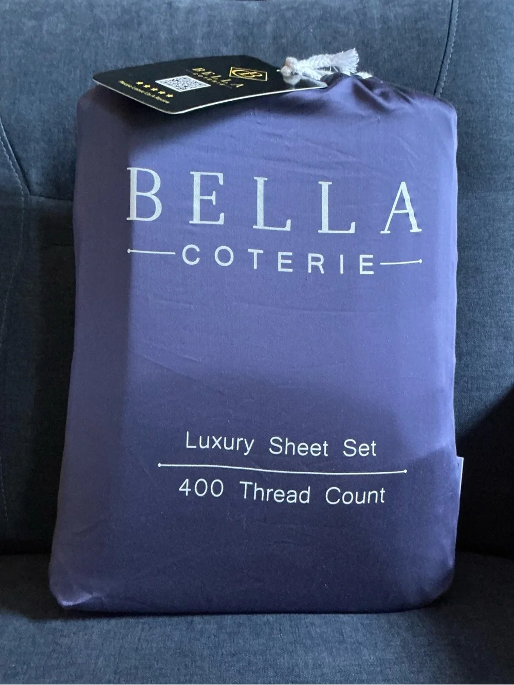 🫐 NEW 🫐 BC BELLA COTERIE LUXURY SHEETS, 400 COUNT